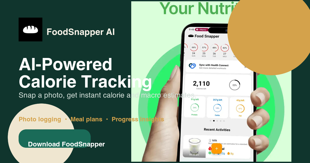Preview of the AI calorie tracking evidence brief